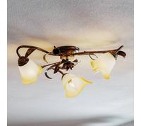 Plafonnier Lucrezia ONLI, dimmable, bronze, Salon / Salle à manger, Métal, Florentin, Plafonnier