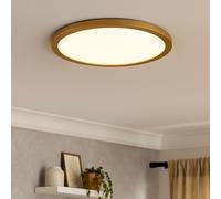 Plafonnier Lumière de Salle Bain Lampe Salon LED Backlight Laiton Blanc IP44