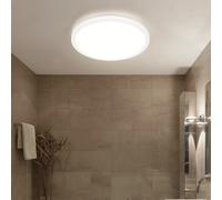 Plafonnier Lumière de Salle de Bain Zone Humide Backlight Mémoire Blanc LED