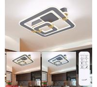 Plafonnier Lumière Du Jour Dimmable LED Tdc Télécommande Or