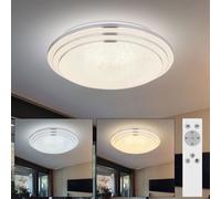 Plafonnier Lumière Du Jour Lustre en Cristal LED Télécommande Dimmable Tdc 40 CM