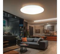 Plafonnier Lumière pour Salle à Manger Blanc LED Écran de Verre Blanc Couloir