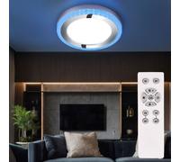 Plafonnier Lumière pour Salle à Manger Blanc RGB LED Télécommande Intensité