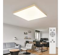 Plafonnier lampe de salon lampe de salle à manger plafonnier luminaire de couloir, télécommande dimmable CCT veilleuse-/mémoire, 1x LED 24W 1600Lm 2700-6500K, L 45 cm