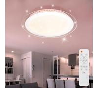 Plafonnier Lumière pour Salle à Manger Étoiles Effet Télécommande RGB LED