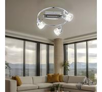 Plafonnier Lumière pour Salle à Manger Rondell Verre Cristal Mobile LED