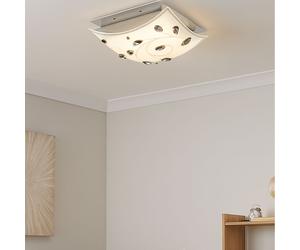 Plafonnier Lumière pour Salle à Manger Verre Kristallleuchte LED L 30 CM