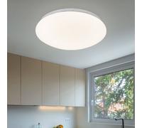 Plafonnier Plafonnier Lampe de salle à manger Lampe de cuisine Lampe de salon, effet étoile, rond en métal, 1x LED 12W 750Lm blanc chaud, DxH 29x9cm