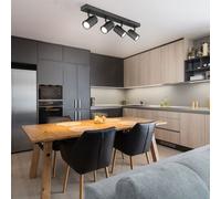 Plafonnier Luminaire De Salle À Manger Lampe De Cuisine Mobile 4 Flammes 53 Cm