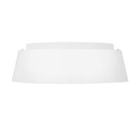 Plafonnier Luminaire de Salon Acier Verre Blanc Mat 3 à Flammes D36, 8cm