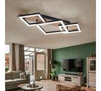 Plafonnier Luminaire de Salon LED Lampe Optique Bois L 61cm