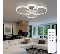 Plafonnier Luminaire de Salon LED Télécommande Intensité Variable Tdc L 85cm