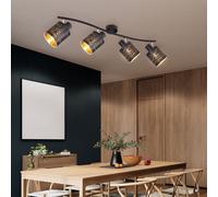 Plafonnier Luminaire de Salon Spot Tache Réglable Couleur Or