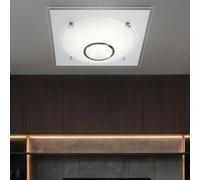 Plafonnier Luminaire LED En Cristal Pour Salon Chromé En Verre