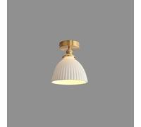 Plafonnier Luminaire Lustre Lampe Suspendue Abat-Jour En Céramique Blanche E14 1 Lumière Laiton Fmount-Japonais Maison Entrée Balcon Couloir Près De/Une Couleur/D/Une Couleur/D