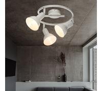 Plafonnier Luminaire Métal Or Blanc Spot Amovible Salon Lit Chambre Bureau