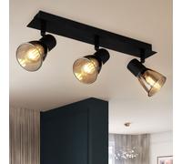 Globo Lighting Claude plafonnier 3x40 W noir-fumé 54307-3