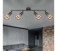 Plafonnier Luminaire Sportif Lampe de Salon 4 à Flammes Antique L 60 CM