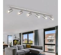 Plafonnier Luminaire Sportif Réglable Lampe Salle à Manger Chrome L 115 CM