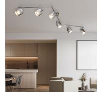 Plafonnier Luminaire Sportif Réglable Lumière pour Salle à Manger Velours Argent