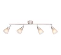 Plafonnier Luminaire Spot Mobile Métal Nickel Mat Salon Salle à Manger Chambre à Coucher