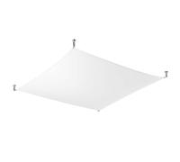 Plafonnier LUNA 4 blanc 6xG13 8,5W tissu 15x140x140cm Sollux Lighting