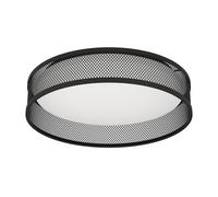 Plafonnier LUPPINERIA LED 20W en acier noir D385mm