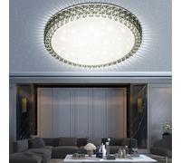 Plafonnier Suspension Lampe de Salon Sterneneffekt Kristallleuchte Rond LED