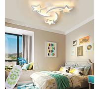 Plafonnier/Lustre LED Salon Cuisine Luminaire Moderne Dimmable Avec télécommande Garçon et fille Décor de Chambre Plafond Lampe Star Design Lumiere pour Cinema Salle à manger Acrylique Panneau dalle