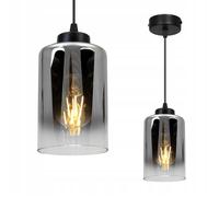 Plafonnier Lustre Suspendu - Light-Home - HELLA 2320/1 - Verre Graphite - Hauteur Réglable