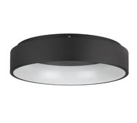 Plafonnier M2 LED 4X8,8W en acier noir D595mm