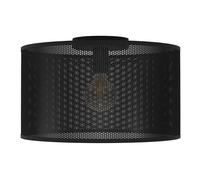 Plafonnier MANBY E27 1X40W en acier noir D450mm