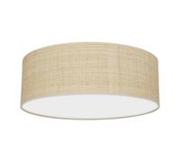 Plafonnier Marshall 3xE27 Ø50cm Blanc/Rotin