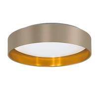Plafonnier MASERLO 2 LED 20W en matière synthétique blanc D380mm