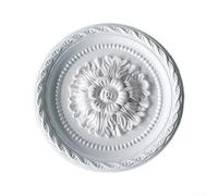 Plafonnier médaillon rond en polyuréthane de 29 cm - Panneau décoratif pour une installation sans couture et une décoration d'intérieur élégante