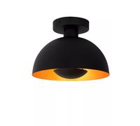 Plafonnier Métal Cuisine Noir Ø25 Cm E27 Industriel Lampe De Plafond Ronde