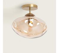 LEDKIA LIGHTING Plafonnier Métal et Verre Halych pour chambre, salon, cuisine Transparent