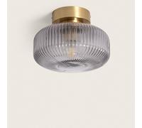 LEDKIA LIGHTING Plafonnier Métal et Verre Windsor pour chambre, salon, cuisine Doré