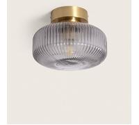 LEDKIA LIGHTING Plafonnier Métal et Verre Windsor pour chambre, salon, cuisine Doré