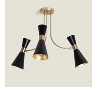 LEDKIA LIGHTING Plafonnier Métal Jigger 3 Spots Blanc