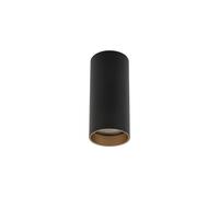 Plafonnier Métal Noir Or Élégant Salle De Bain Cuisine Ø5,5 Cm GU10 Spot Lumière