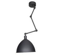 Plafonnier Métal Noir Réglable H: Max. 105 Cm Lampe De Plafond Table À Manger