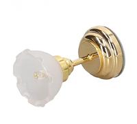 Plafonnier miniature pour maison de poupée 1:12 en forme de fleur blanche innovante - LED vive - Décoration pour maison de poupée