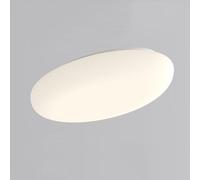 Plafonnier Minimaliste En Forme de Galet, Protection Oculaire, Éclairage Moderne Sans Scintillement Pour Salon, Lampe de Chambre Style Crème, Appliqueéblouissement Pour Couloir, Blanc, 60 Cm/Blanc/60