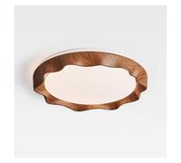 Plafonnier Minimaliste En Noyer - Luminaire Moderne Et Écoénergétique Pour La Décoration de La Chambre, Éclairage D'Ambiance Élégant, Solution D'Éclairage Créative Pour La Maison/Bois de Noyer L450 Mm