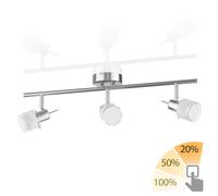 Plafonnier MIRAS à trois flammes avec ampoules LED GU10 blanc chaud à 3 [EEK: F]