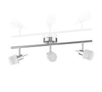 Plafonnier MIRAS à trois flammes avec ampoules LED GU10 de 450lm chacune, blanc