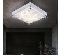 Design Plafonnier LED Intérieur Éclairage Couloir Lampe Motif Coins Argent
