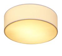 MONZANA® Plafonnier moderne 40W rond 30 cm 1 flamme E27 lampe en tissu lampe de plafond éclairage salon chambre bureau luminaire blanc