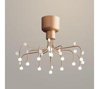 Plafonnier moderne à 14 lumières, lustre effet feu d'artifice, style bohème, idéal pour la chambre, la cuisine, la salle à manger ou le hall d'entrée (Couleur : Or)